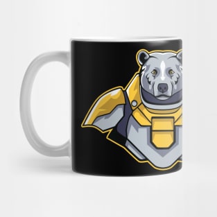 Bear Cyborg Illustration Mug